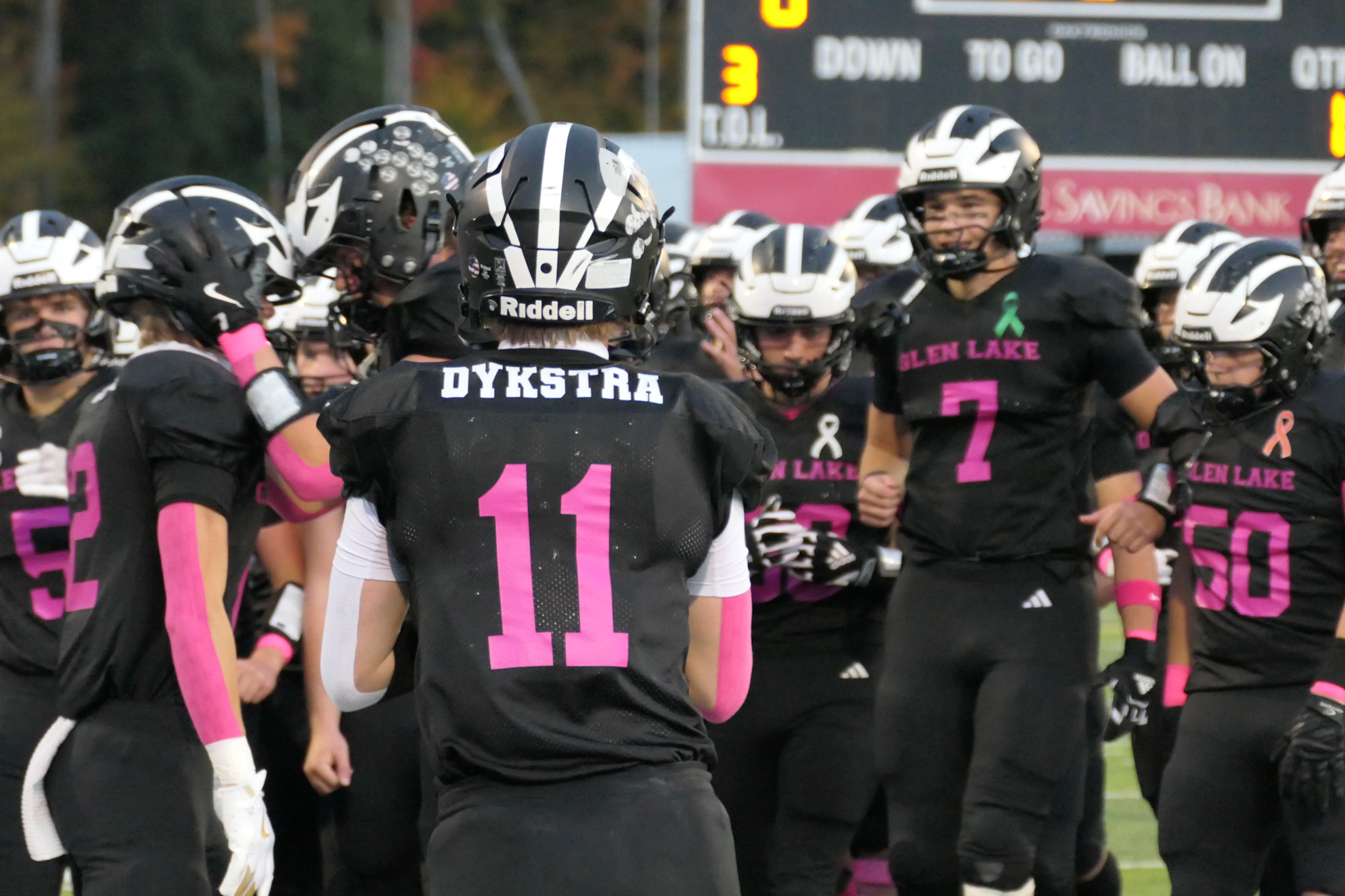 football team celebrating